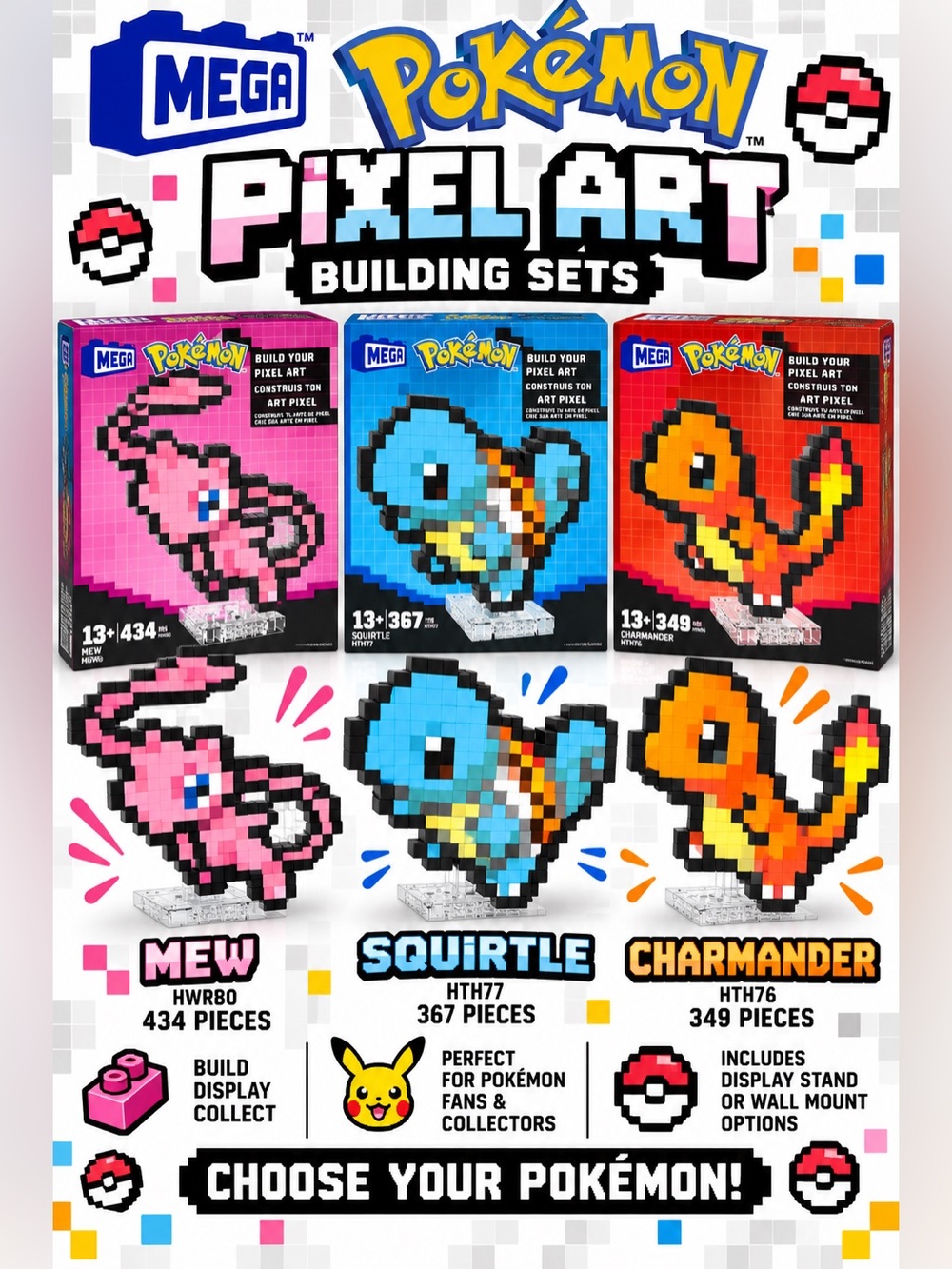 MEGA Pokémon Pixel Art Building Set